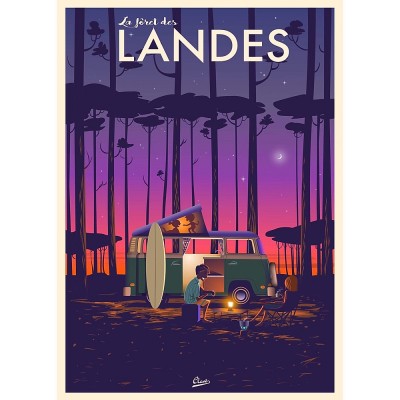 Affiche Clavé les landes
