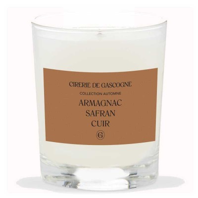 Bougie Armagnac - Safran - Cuir