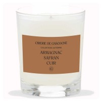 Bougie Armagnac - Safran - Cuir
