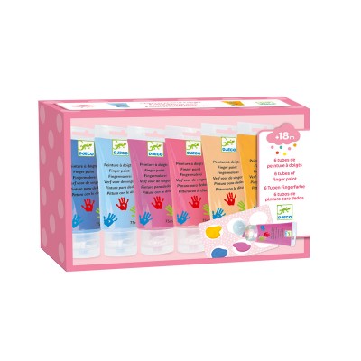 6 tubes de peinture aux doigts Sweet