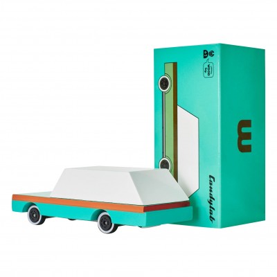 CANDYCAR Teal Wagon en bois Vert